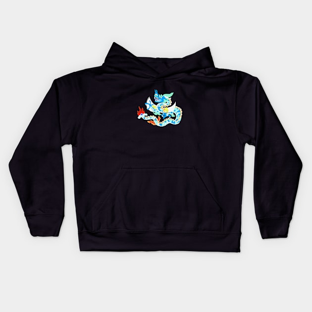 Dragon 1302 Kids Hoodie by cutequokka